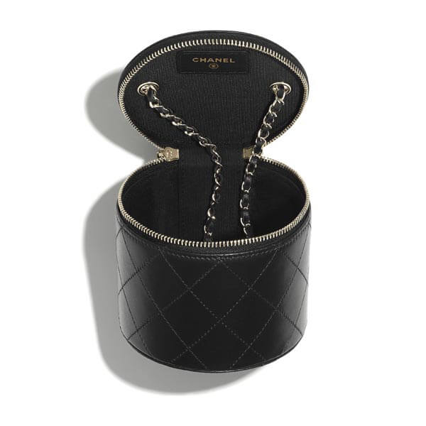 【シャネル】スモール ヴァニティー ケース CC ラウンド ブラックコピー AP2193 B05720 94305